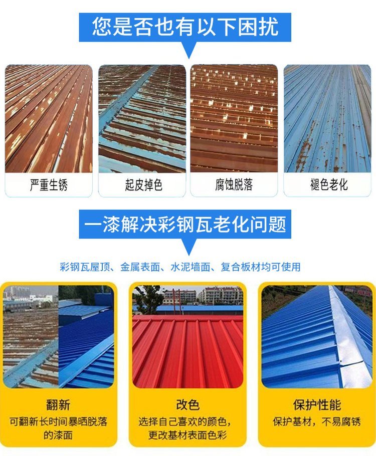 工業(yè)廠房彩鋼瓦屋頂銹蝕了怎么處理?彩鋼瓦除銹防腐施工廠家